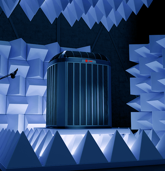 A Trane home unit is in a showroom.