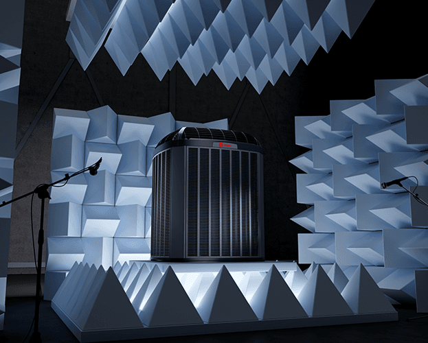 A Trane home unit is in a showroom.