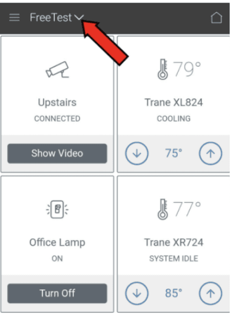 trane home app diagnostics step 1