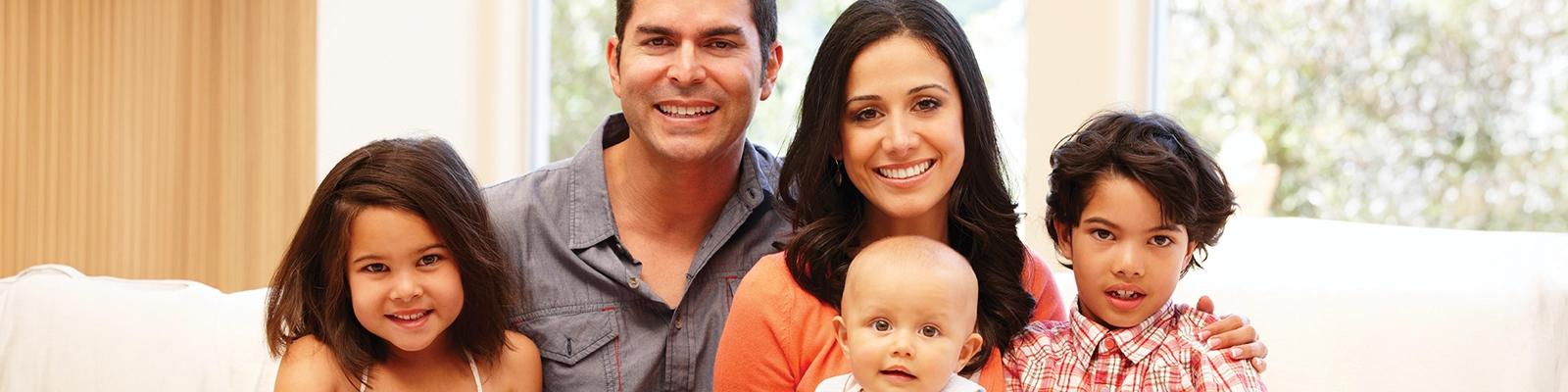 Family Inside Their Home
